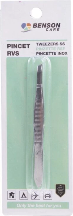 Benson Epileerpincet Schuin Roestvrij Staal -Gillette Winkel 410x1200 5