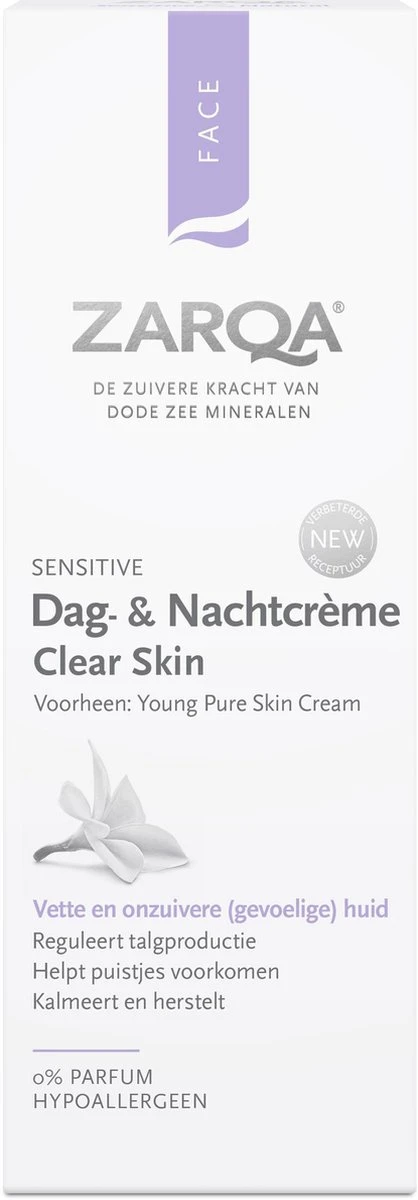 ZARQA Dag- En Nachtcrème Clear Skin (reguleert Talgproductie) - 75 Ml 5 ZARQA Dag- En Nachtcrème Clear Skin (reguleert Talgproductie) - 75 Ml - Afbeelding 3
