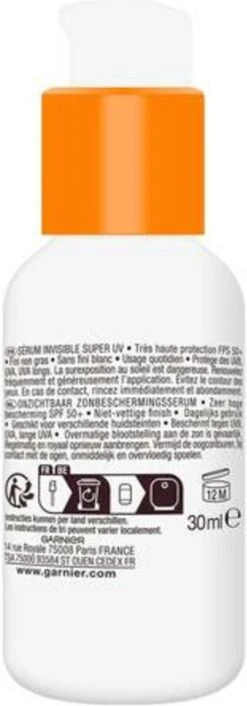 Garnier Ambre Solaire Invisible Super UV Serum SPF 50+ 30 Ml 13 Garnier Ambre Solaire Invisible Super UV Serum SPF 50+ 30 Ml -Gillette Winkel 420x1200 3