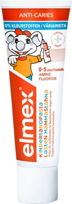 Elmex Peuter (0 Tot 5 Jaar) Kindertandpasta 6 X 75ml - Voordeelverpakking -Gillette Winkel 426x1200