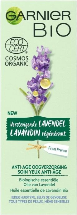 Garnier Bio Anti-age Oogcrème - 15 Ml - Alle Huidtypes - Revitaliserende Lavendel 20 Garnier Bio Anti-age Oogcrème - 15 Ml - Alle Huidtypes - Revitaliserende Lavendel -Gillette Winkel 430x1200 4