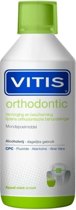 Vitis Orthodontic Mondspoelmiddel - 500 Ml - Mondwater -Gillette Winkel 438x1200