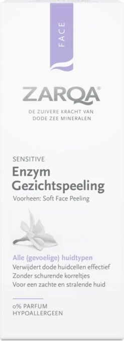 ZARQA Enzym Gezichtspeeling Ultra Soft (verwijdert Dode Huidcellen Effectief) - 50 Ml