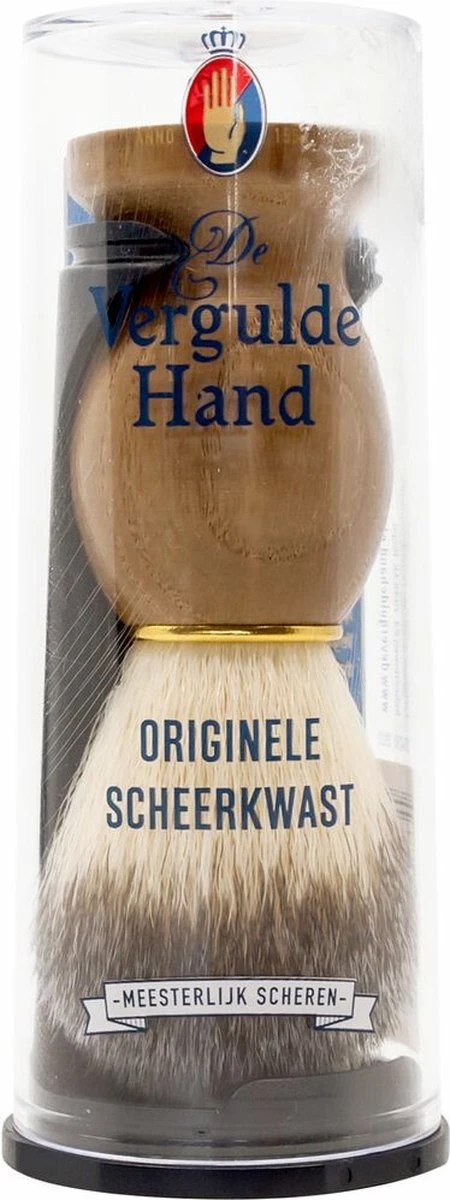 Vergulde Hand Scheerkwast - Voor Kappers 3 Vergulde Hand Scheerkwast - Voor Kappers