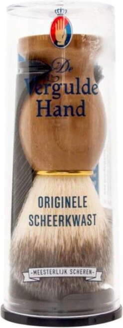 Vergulde Hand Scheerkwast - Voor Kappers 22 Vergulde Hand Scheerkwast - Voor Kappers -Gillette Winkel 450x1200 4