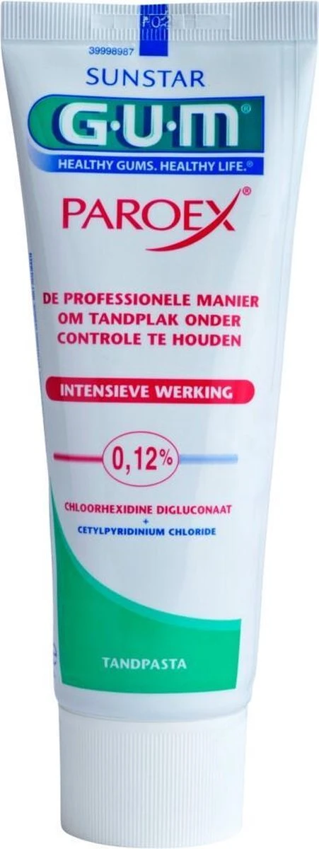 GUM® 4x GUM Tandpasta Paroex 75 Ml 3 GUM® 4x GUM Tandpasta Paroex 75 Ml