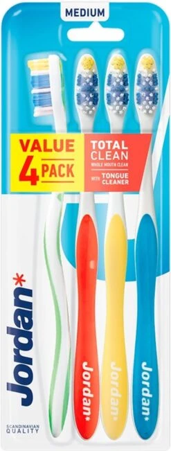 Jordan - Total Clean Tandenborstels Medium - 4 Stuks -Gillette Winkel 455x1200 1