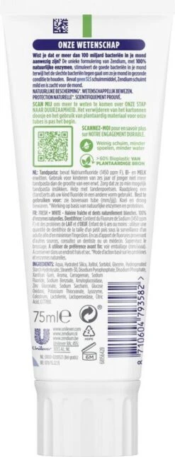 Zendium Fresh+Whitening Tandpasta- 12 X 75 Ml - Voordeelverpakking -Gillette Winkel 459x1200 4