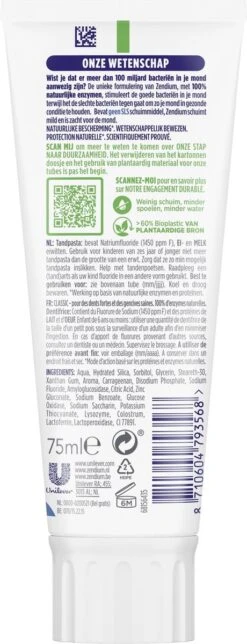 Zendium Classic Tandpasta - 12 X 75 Ml - Voordeelverpakking -Gillette Winkel 460x1200