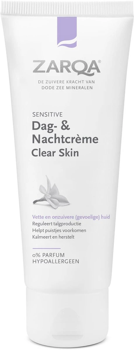 ZARQA Dag- En Nachtcrème Clear Skin (reguleert Talgproductie) - 75 Ml 6 ZARQA Dag- En Nachtcrème Clear Skin (reguleert Talgproductie) - 75 Ml - Afbeelding 4