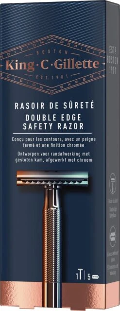 King C. Gillette Double Edge Safety Razor - 5 Scheermesjes -Gillette Winkel 463x1200 4