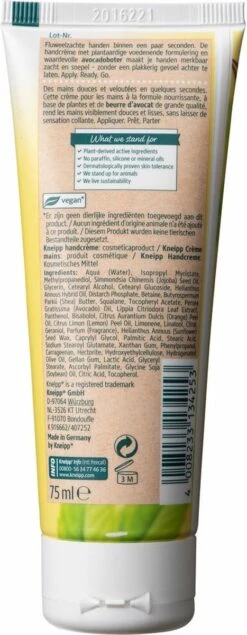 Kneipp Seconde - Handcrème - Citroenverbena Avocadoboter -Gillette Winkel 467x1200 2