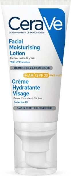 CeraVe AM Facial Moisturizing Lotion SPF30- 52ml - Hydraterende Dagcrème Voor Normale Tot Droge Huid