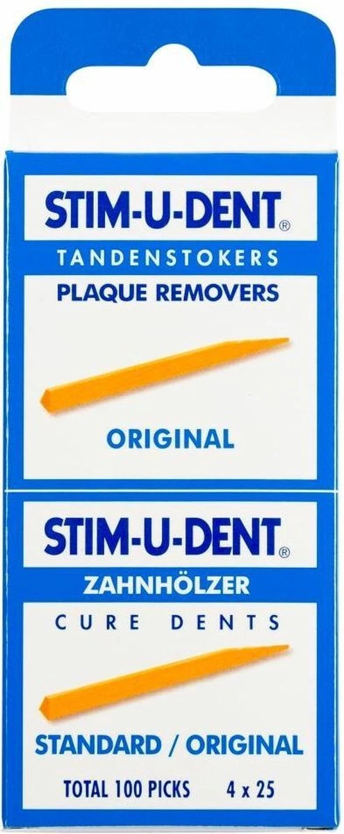 3x Stim-U-Dent Tandenstokers Original 100 Stuks 3 3x Stim-U-Dent Tandenstokers Original 100 Stuks