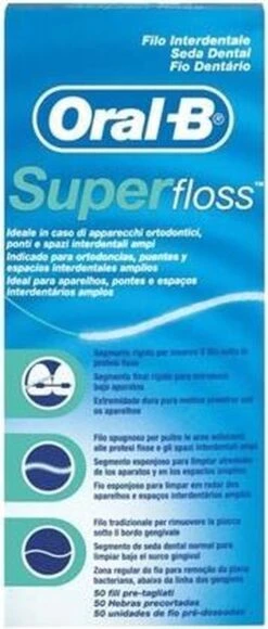 Oral B Oral-B Superfloss - 50 Stuks - Flosdraad -Gillette Winkel 511x1200