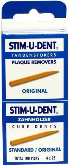 Stimudent Origineel - 4x 25 St - Tandenstoker -Gillette Winkel 512x1200