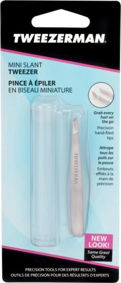Tweezerman - Mini Slant Tweezer - Klassiek RVS - Pincet -Gillette Winkel 513x1200 1