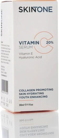 SkinTone® Vitamine C 20% Serum Booster - Met Vitamine E & Hyaluronzuur - Gezichtsserum - Collageen - Anti Rimpel - Anti Acne - Tegen Pigmentvlekken - 30ml – Vrouwen – Mannen – Gezicht – Vitamin – Verzorging – Puisten - Puistjes -Gillette Winkel 513x1200