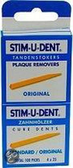 Stimudent Origineel - 4x 25 St - Tandenstoker -Gillette Winkel 520x1200