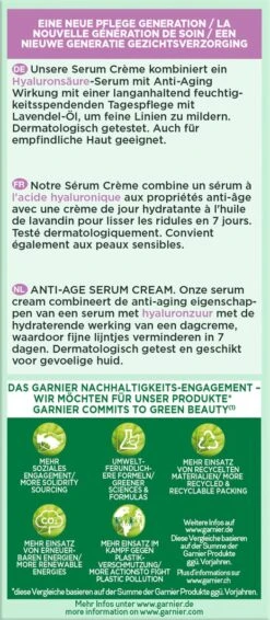 Garnier Bio Anti-Aging Serum Cream Met Hyaluronzuur - 50 Ml 20 Garnier Bio Anti-Aging Serum Cream Met Hyaluronzuur - 50 Ml -Gillette Winkel 524x1200 2