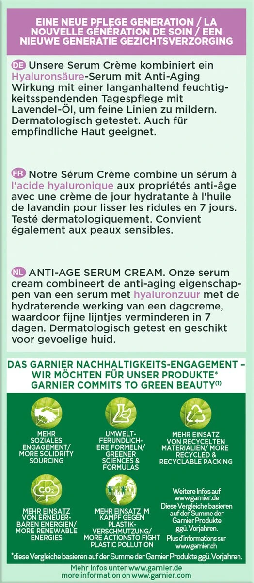 Garnier Bio Anti-Aging Serum Cream Met Hyaluronzuur - 50 Ml 10 Garnier Bio Anti-Aging Serum Cream Met Hyaluronzuur - 50 Ml - Afbeelding 8