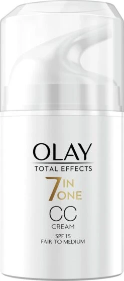 Olay Total Effects 7in1 CC Crème - Licht Tot Medium - Met SPF15 - 50ml -Gillette Winkel 530x1200 7