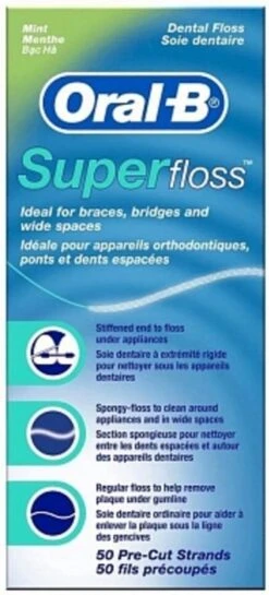 Oral B Oral-B Superfloss - 50 Stuks - Flosdraad -Gillette Winkel 544x1200