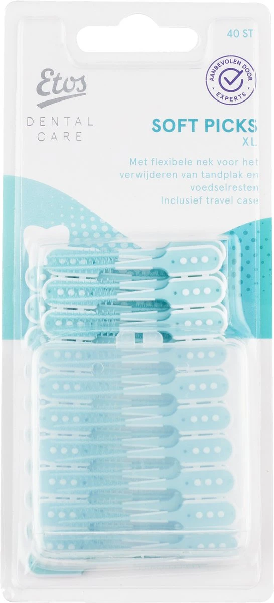 Etos Soft Picks - Tandenstokers - XL - 40 Stuks 3 Etos Soft Picks - Tandenstokers - XL - 40 Stuks