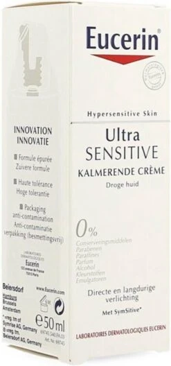 Eucerin Ultra Sensitive Rijke Textuur Dagcrème - 50 Ml - Dagcrème -Gillette Winkel 561x1200