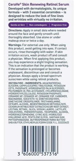 CeraVe Anti Aging Retinol Serum - Helpt Fijne Lijntjes En Rimpels Te Verminderen 15 CeraVe Anti Aging Retinol Serum - Helpt Fijne Lijntjes En Rimpels Te Verminderen -Gillette Winkel 573x1200 2