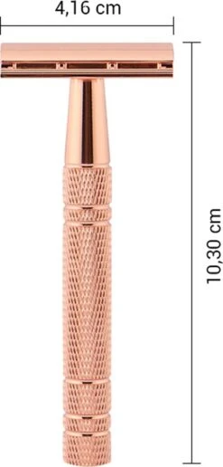Safety Razor Scheermes + 20 Scheermesjes - Aluminium - Rose - Double Blade -Gillette Winkel 574x1200 5