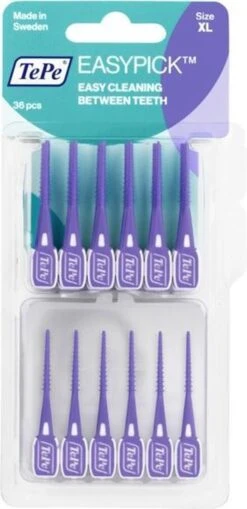 Tepe EasyPick Paars Maat XL – 36 Stuks -Gillette Winkel 582x1200 1