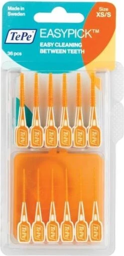 3x TePe EasyPick Maat XS/ S 60 Stuks -Gillette Winkel 583x1200 1