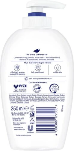 Dove Deeply Nourishing Verzorgende Handzeep - 6 X 250 Ml - Voordeelverpakking 13 Dove Deeply Nourishing Verzorgende Handzeep - 6 X 250 Ml - Voordeelverpakking -Gillette Winkel 587x1200 1