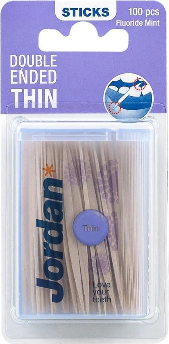 Jordan Dun 2-Zijdig - 100 St - Tandenstoker 3 Jordan Dun 2-Zijdig - 100 St - Tandenstoker