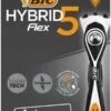 BIC Scheermesjes - Hybrid 5 Flex Scheersysteem Voor Mannen - Precisietrimmer En 5 Beweeglijke Titanium Mesjes - Scheerapparaat Met 2 Navulmesjes -Gillette Winkel 600x1200 4