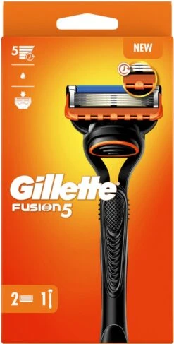 Gillette® Gillette Fusion5 - Scheersysteem - Voor Mannen - 1 Handvat - 2 Navulmesjes