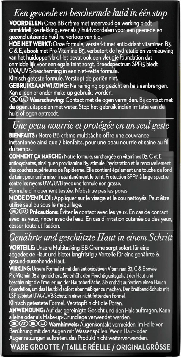 Olay Total Effects 7in1 BB Crème - Medium Tot Donker - SPF15 - 50ml 7 Olay Total Effects 7in1 BB Crème - Medium Tot Donker - SPF15 - 50ml - Afbeelding 5