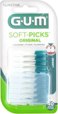 GUM® Gum Soft Picks Large - 40 St - Rager -Gillette Winkel 620x1200