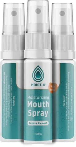 Moist-R Naturlijke Droge Mond Spray - Hydraterend | Kalmerend | Frisse Adem - Helpt Bij Droge En Pijnlijke Mond -Gillette Winkel 621x1200