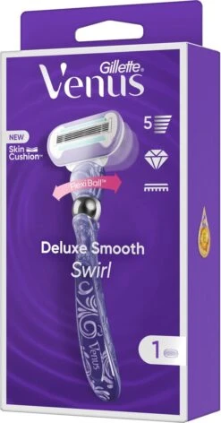 Gillette Venus Deluxe Smooth Swirl - Voor Een Extra Gladde Scheerbeurt - 1 Handvat - 1 Navulmesje -Gillette Winkel 628x1200 1