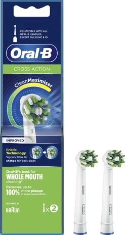 Oral B Oral-B CrossAction - Met CleanMaximiser-technologie - Opzetborstels - 2 Stuks -Gillette Winkel 637x1200 1
