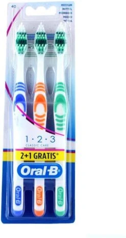Oral B Oral-B Tandenborstel 1-2-3 Multipak 3 Stuks -Gillette Winkel 638x1200 2