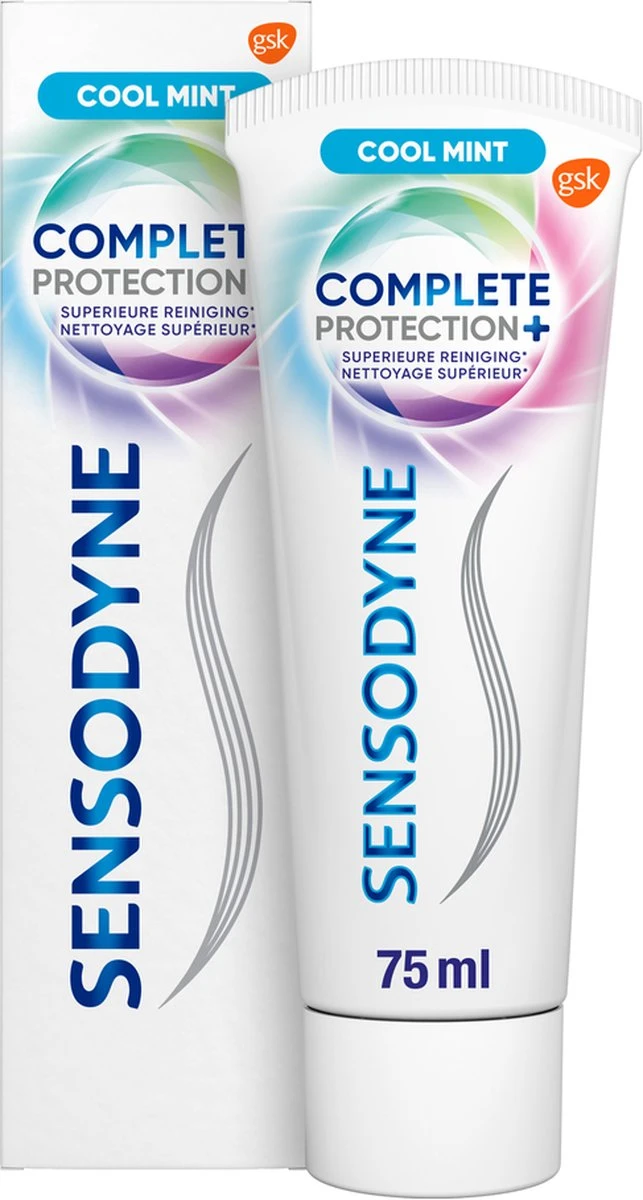 Sensodyne Complete Protection + Cool Mint Tandpasta 4x75 Ml 4 Sensodyne Complete Protection + Cool Mint Tandpasta 4x75 Ml - Afbeelding 2