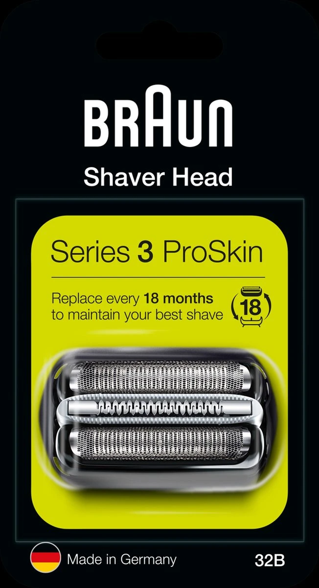 Braun Series 3 32B Cassette Zwart - Vervangend Scheerblad 10 Braun Series 3 32B Cassette Zwart - Vervangend Scheerblad - Afbeelding 8