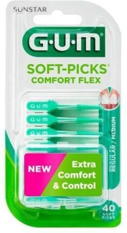 GUM® GUM Soft Picks Comfort Flex Regular Mint - 40st 13 GUM® GUM Soft Picks Comfort Flex Regular Mint - 40st -Gillette Winkel 655x1200 2