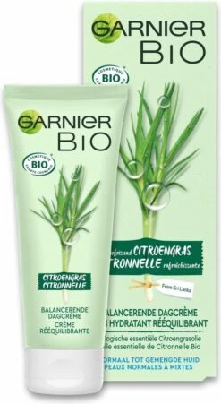 Garnier Bio Dagcrème - 50 Ml - Normale Tot Gemengde Huid - Verfrissend Citroengras