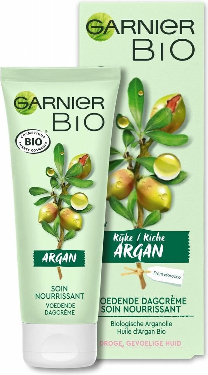 Garnier Bio Dagcrème -50 Ml - Droge En Gevoelige Huid - Rijke Argan 3 Garnier Bio Dagcrème -50 Ml - Droge En Gevoelige Huid - Rijke Argan