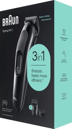 Braun Multigroomer 3 SK2300, 3-in-1 Baardtrimmer Voor Mannen, Haartrimmer, Voor Gezicht, Haar -Gillette Winkel 670x1200 4