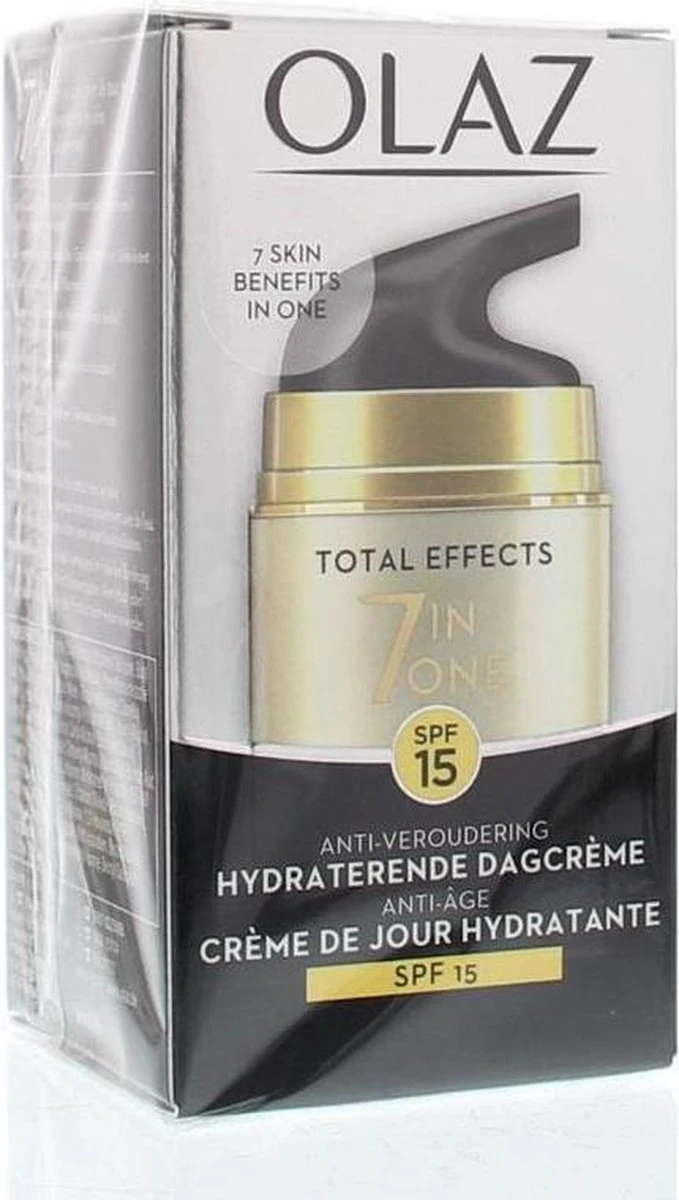 Olaz Total Effects 7in1 Anti-Veroudering Hydraterende Dagcrème Met SPF15 - 50ml 10 Olaz Total Effects 7in1 Anti-Veroudering Hydraterende Dagcrème Met SPF15 - 50ml - Afbeelding 8
